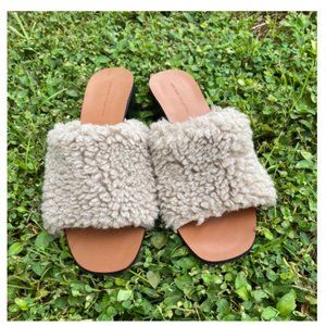 Zara Basic Collection Furry Sandals